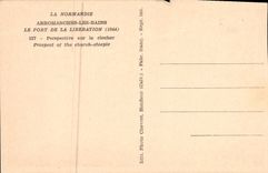 Opinion de Arromanches de la POSTAL de la VENDIMIA sobre la campana torre