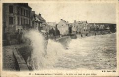 POSTAL Arromanches de la VENDIMIA la dimension un dia de tiempo pesado