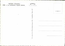 POSTAL MODERNA Arromanches la pared lateral de la catedral