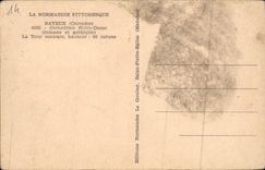 POSTAL Bayeux de la VENDIMIA la catedral de Notre Dame la torre central