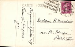 POSTAL Bayeux de la VENDIMIA el estribillo y el L Apse de la catedral