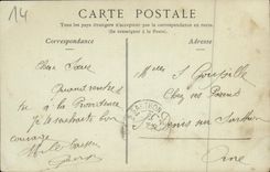 POSTAL Bayeux de la VENDIMIA la catedral la torre central