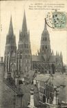 CPA Bayeux La Cathedrale Tours de L Ouest