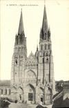 CPA Bayeux Facade de la Cathedrale
