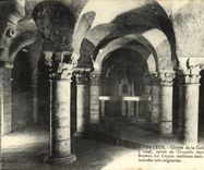Cripta de Bayeux de la POSTAL de la VENDIMIA de la catedral