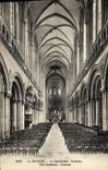 POSTAL Bayeux de la VENDIMIA el interior de la catedral