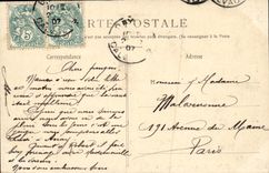 Estacion de tren de Bayeux de la POSTAL de la VENDIMIA de L occidental visto en la TAPA de Quay