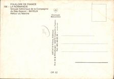 POSTAL MODERNA Bayeux Normandia agrupa la compania popular del Scavoir alegre Retour del mercado