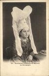 CPA Bayeux Anciennes Coiffures de Bayeux La Bourgogne Folklore Costume Coiffe