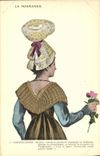 CPA Bayeux Ancienne Normandie Folklore Costume Coiffe