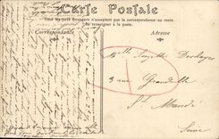 POSTAL Bayeux de la VENDIMIA la fuente del lugar Sainte Patrice