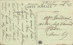 La POSTAL Bayeux de la VENDIMIA la fuente de Moutier coloca Partice santo