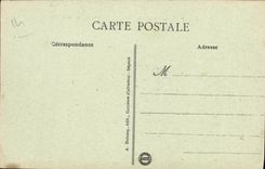 La POSTAL Bayeux de la VENDIMIA estatua de la república coloca el castillo