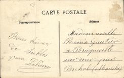 El mercado de Bayeux de la POSTAL de la VENDIMIA con Fatted pare TAPA de las vacas