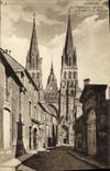 CPA Bayeux La Cathedrale Vue Prise de la Rue de la Maitrise