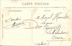 POSTAL Bayeux de la VENDIMIA el viaducto de L Aure y del Vue en el tren de la catedral