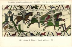 CPA Bayeux Tapisserie De La Reine Mathilde Attaque de Dinan 