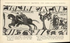 CPA Bayeux Tapisserie De La Reine Mathilde Guy ne s etant pas rendu a cette invitation