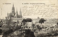 CPA Bayeux Vue Generale Prise de L Hotel Dieu