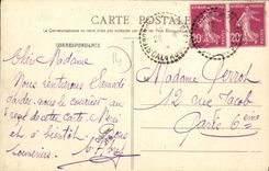 VINTAGE POSTCARD Surroundings of Bayeux the Strike of Mariguy the Sphinx