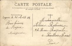 POSTAL Bayeux L canal de la VENDIMIA de alimentacion