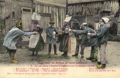 CPA La Gars de Falaise et leurs Lanternes Folklore Costume