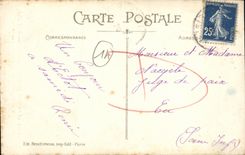 CPA La Gars de Falaise Arrete de Monssieu l Mair Folklore Costume