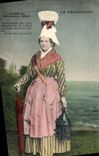 VINTAGE POSTCARD Falaisienne Aurete de Moussieu L Mair Folklore Costume