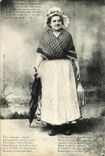 CPA La Falaisienne et sa Lanterne Folklore Costume