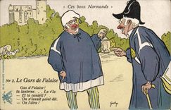 CPA Le Gars de Falaise Ces Bons Normands Folklore Costume