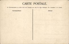POSTAL de la VENDIMIA el individuo del acantilado traje normando del folklore de estas mercancias