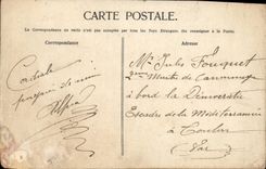 POSTAL de la VENDIMIA el individuo del acantilado parado de senor que prefecto el cazador de Normands de estas mercancias expulsa