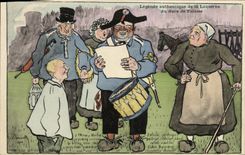 VINTAGE POSTCARD Legende authenticates Lantern of the Cliff Guy Darvwell 1905