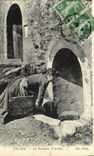 VINTAGE POSTCARD Cliff the Fountain D Arlette Femme Folklore Costume TOP