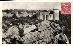VINTAGE POSTCARD Cliff the Castle and Rocks