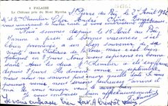 MODERN CARD Cliff the Castle taken of the Myrrha Mount