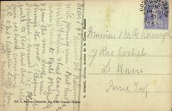 VINTAGE POSTCARD Cliff Seen D together of the Castle