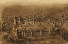 CPA Falaise Le Chateau au XVl e siecle d apres une vieille estampe