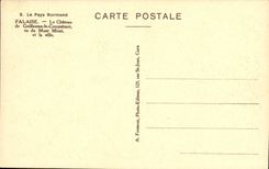 VINTAGE POSTCARD Cliff the Castle of William the Conqueror seen of the Mirat Mount and the city