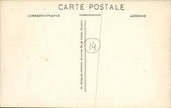 VINTAGE POSTCARD Cliff Seen D together of the Castle On the left the Town of Normandy