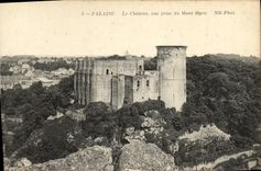 CPA Falaise Le Chateau vue prise du Mont Myra