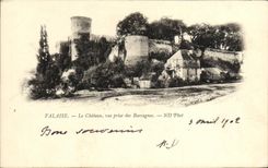 VINTAGE POSTCARD Cliff the Castle seen from of Bercagnes