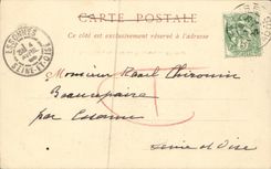 VINTAGE POSTCARD Cliff the Castle seen from of Bercagnes