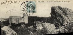 CPA Falaise Le Chateau et les Rochers du Mont Myra