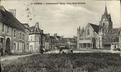 CPA Falaise Cantonnement Valery Place Reine Mathilde Militaria 