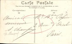 VINTAGE POSTCARD Tomb of Marie Elisabeth Jolly Woman of Dulomboy Cliff