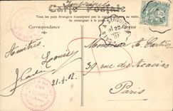 VINTAGE POSTCARD Cliff Surroundings Entered of the Tomb of Marie Jolly