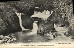 VINTAGE POSTCARD Cliff Environs Cascades of Laizen to the Jolly Mount
