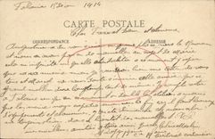 CPA Environs de Falaise Hotel du Joly Rendez vous pour les excursions au tombeau de Marie Joly