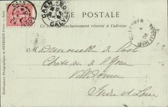 VINTAGE POSTCARD Cliff Main street Gervais Saint